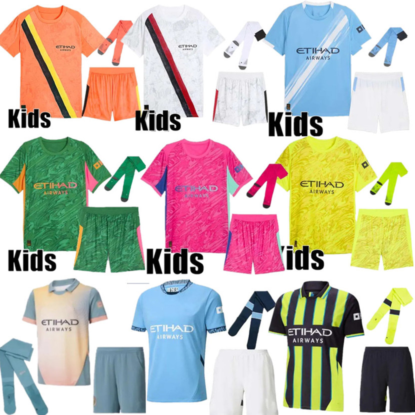 25 26 city Soccer Jerseys HAALAND DE BRUYNE PHILLIPS CITIES GREALISH FERRAN MAHREZ FODEN BERNARDO JOAO CANCELO Z RODRIGO Football Shirt Men Kids Kit Sets
