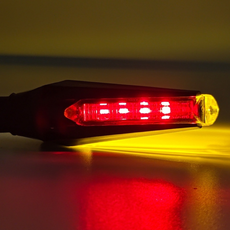 LED Double-sided constant-direction lamp 24-60V High Brightness Strong Motorcycle Modified Headlight Racing Indicator Signal Light turn signal 2 pcs