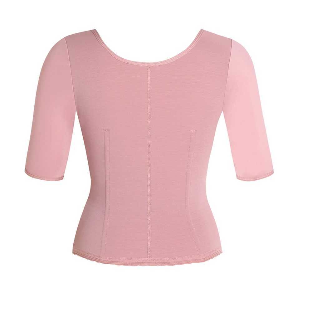 Shapewear Reductoras Body Shaper Colombianas Waist Trainer Post Surgery Compression Tummy Control Short Sleeve Vest Shapewear Top W250616