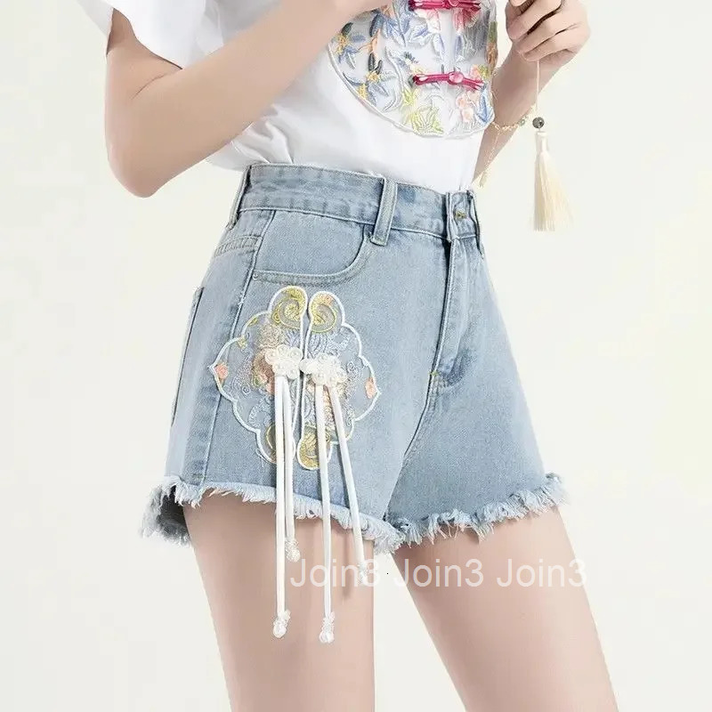 High Waist Short Jean Pants Woman Pocket Fringe Denim Shorts For Women Streetwear Outfits Hot Offer Aesthetic Hot Y2k Harajuku