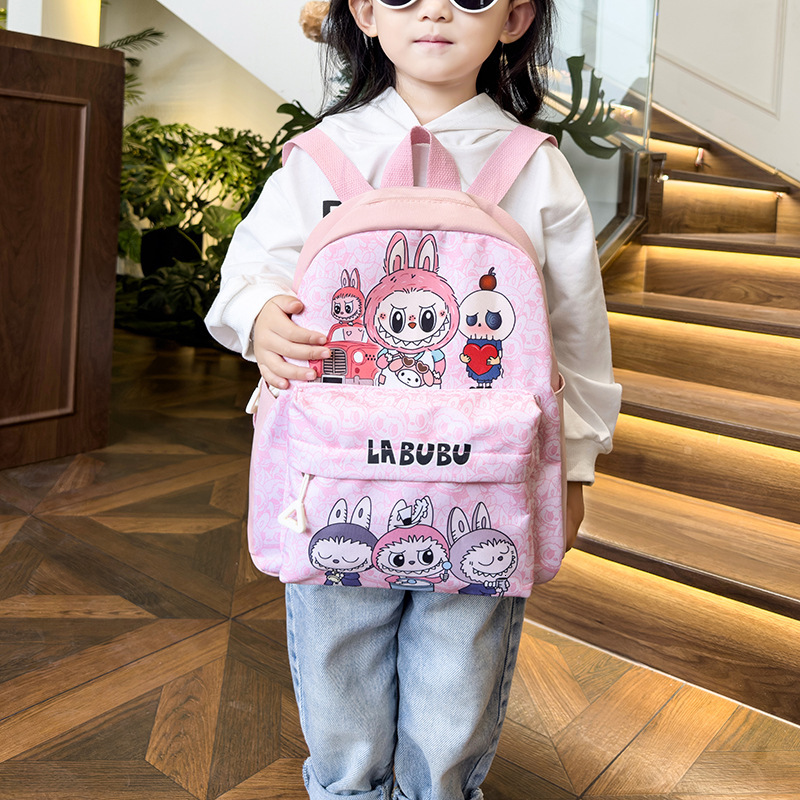 Backpack New 2024 Cartoon Cute Large Capacity Eco-friendly Essential Lightweight School Bag for Elementary Students
