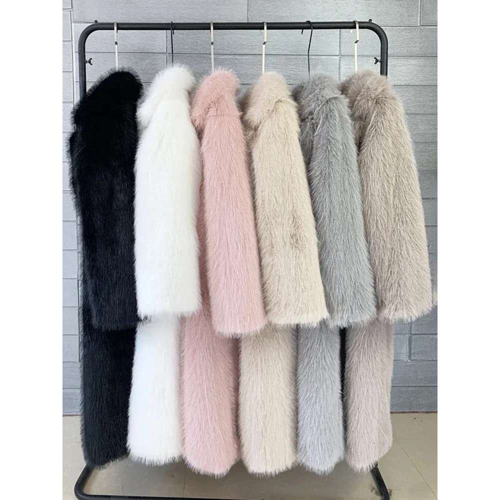 Tossy Winter Fur Feather Loose Overcoat Women's Fashion Pocket Commute Streetwear Jacket Ladies Patchwork Coat 2025