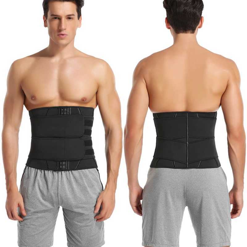 Mens Neoprene Abs Wiast Shaper Sauna Sweat Band Belly Slimming Belt Active Waist Trainer Trimmer with Adjustable Strap W250616