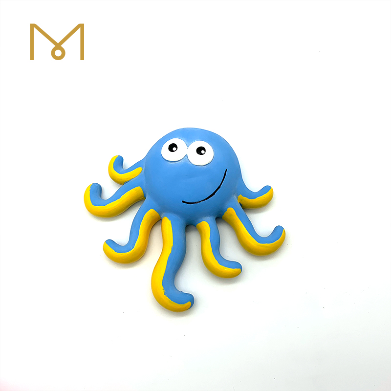 Latex Rubber Squeaky Dog Toy Jellyfish Shaped Chewy Natural Dental Non Toxic Chewing Dog Toys 2pcs/Pack