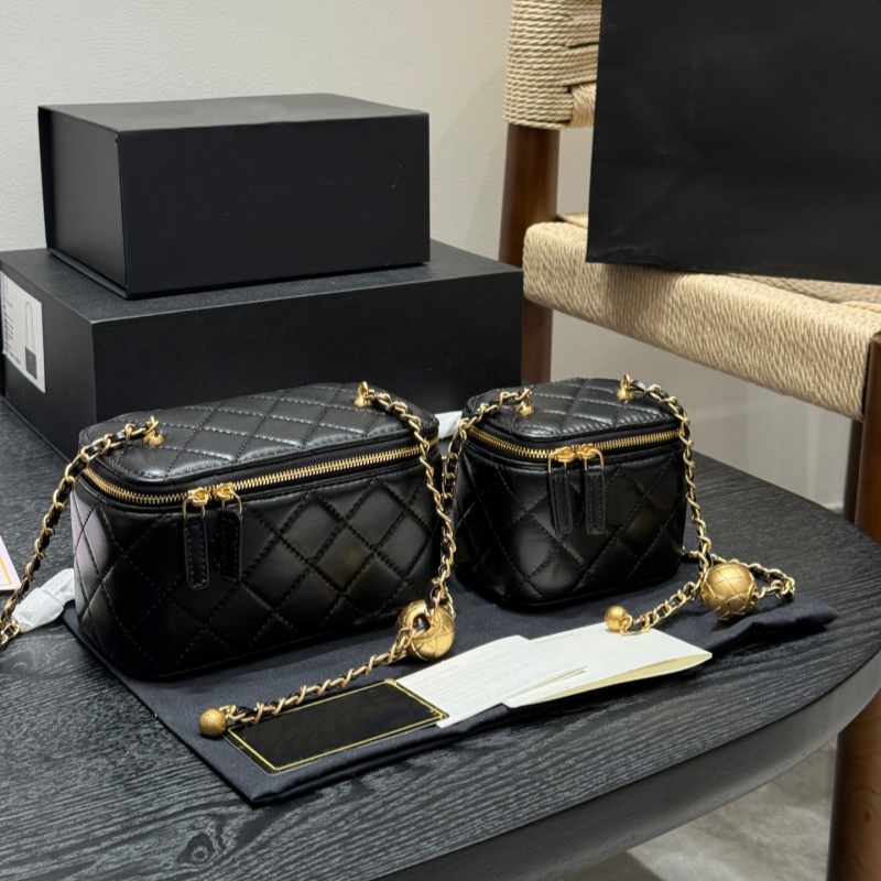 Designer Makeup Box Women Leather Handbag Shoulder bag Lady Cosmetic Purse Toiletry Toiletries Pouch Storage Cosmetic-Nice Vanity Case Luxury Chain Crossbody
