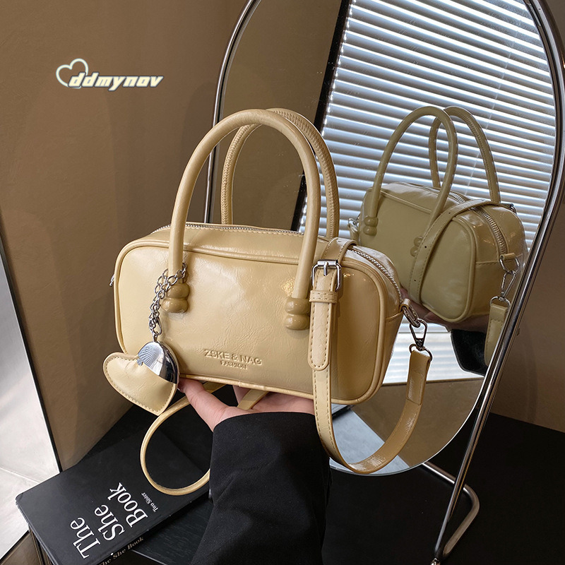Niche Simple Elegant Handbag for Women 2025 Spring Summer New Fashion Gentle Casual Commuter Shoulder Crossbody Bag ddmynov