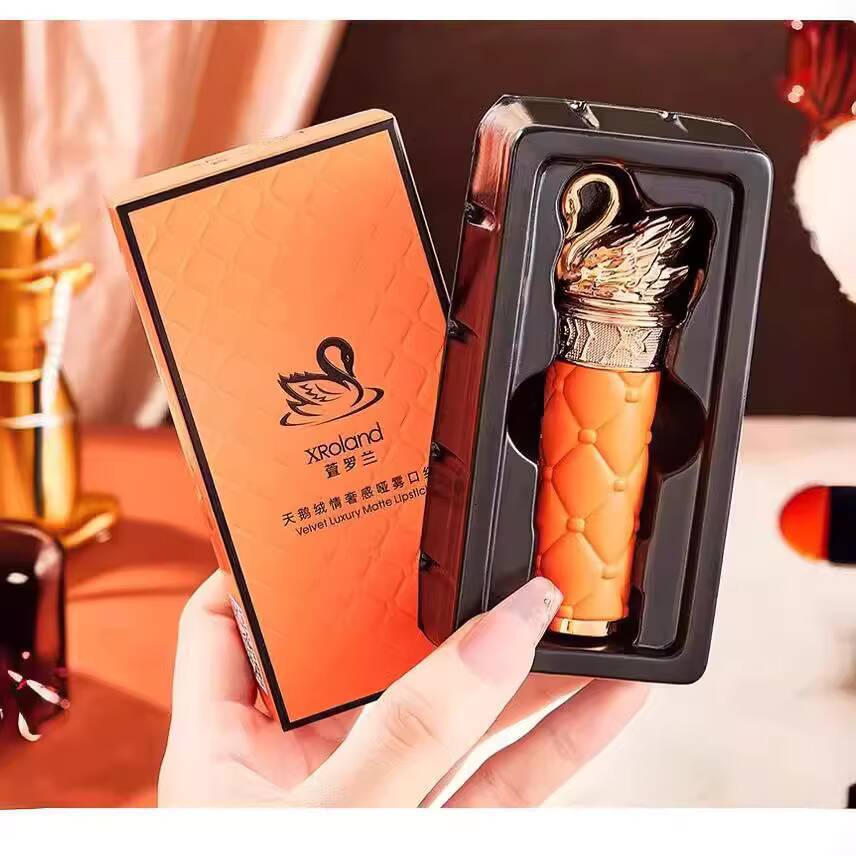 Swan Velvet Lipstick Waterproof Long Lasting Red Matte Korean Full Coverage Lip Makeup happy