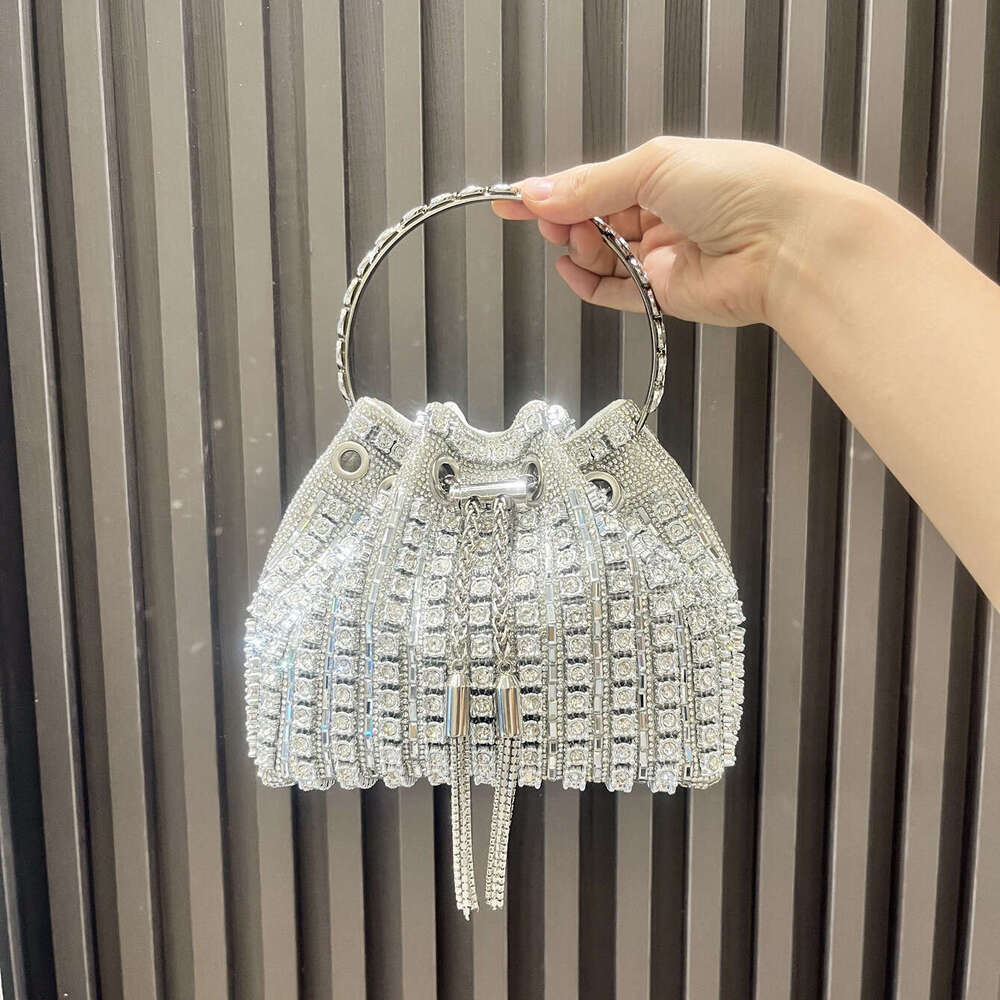 Designer Luxury Tote Sac Evening hangbag Rhinestone Evening Handbag New High-Value Women's Fashionable Diamond-Studded Chain Single Shoulder Cros