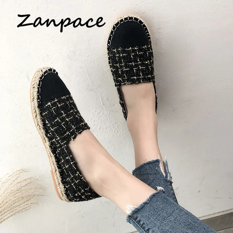 Four Seasons Flat Shoes Women 2025 Straw Hemp Rope Fisherman Shoes Slip on Casual Ladies Breathable Platform Shoes 250613