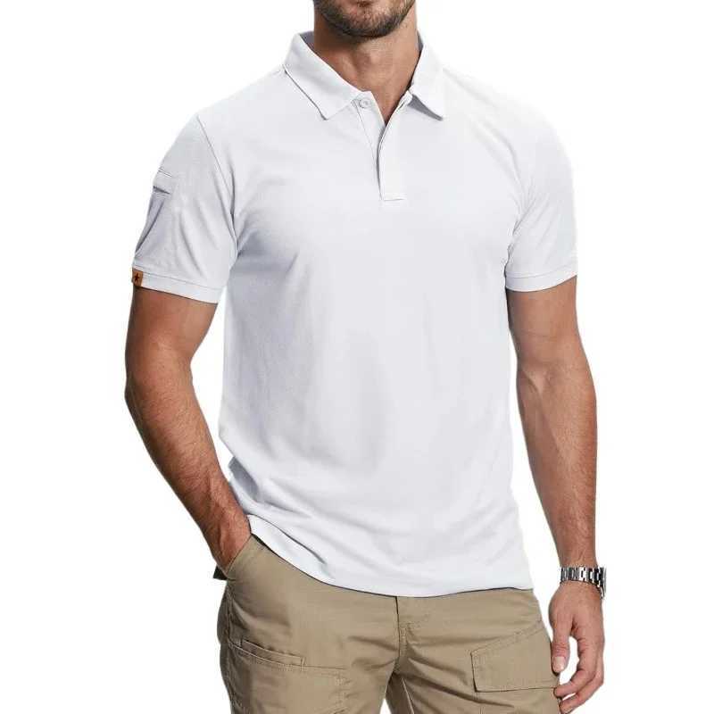 Summer Mens Short Sleeve Polo Shirt Sports Golf Tennis T Shirt Wicking Lightweight Shirt Breathable Streetwear Solid Button Tops W250616