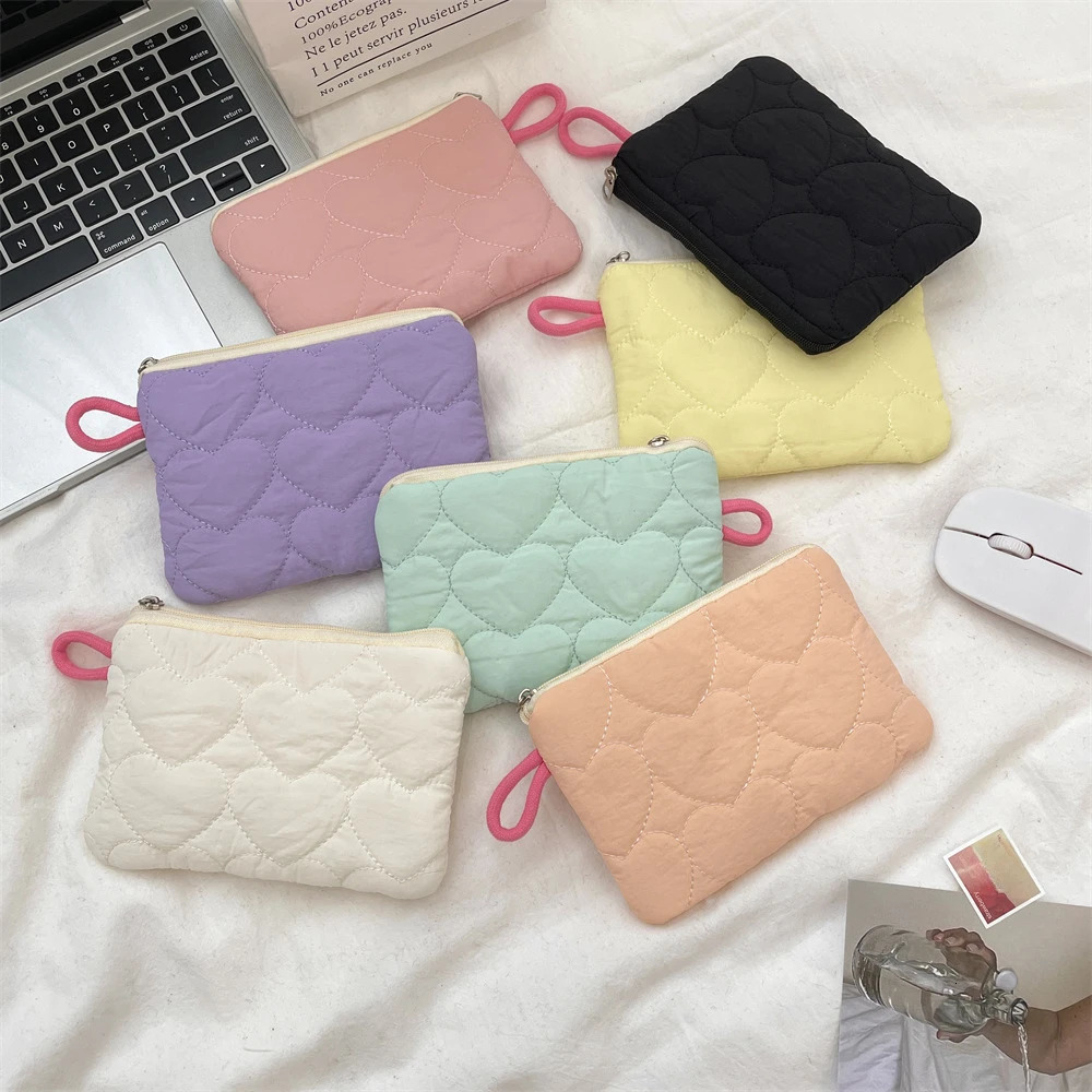 Cute Candy Color Coin Purses Small Canvas Coin Wallet Lady Girls Earphone Coin Key Money Storage Bag Zipper Pouch 250614