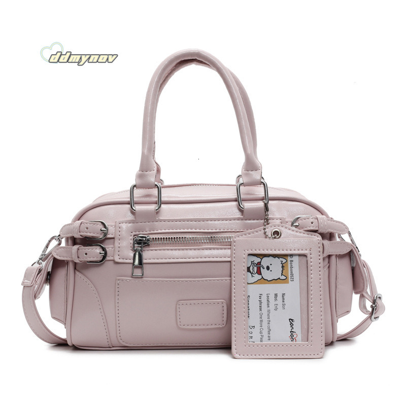 Niche Motorcycle Style Handheld Boston for Women 2025 Spring New Trend Versatile Commuter Shoulder Crossbody Bag ddmynov ddmynov ddmynov