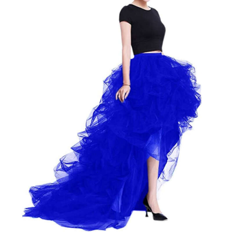 Early Spring High Waist Elastic Band Casual Mesh Puff Women's Tutu Lady Tulle Skirt 2025 New Elegant Unique Fashion