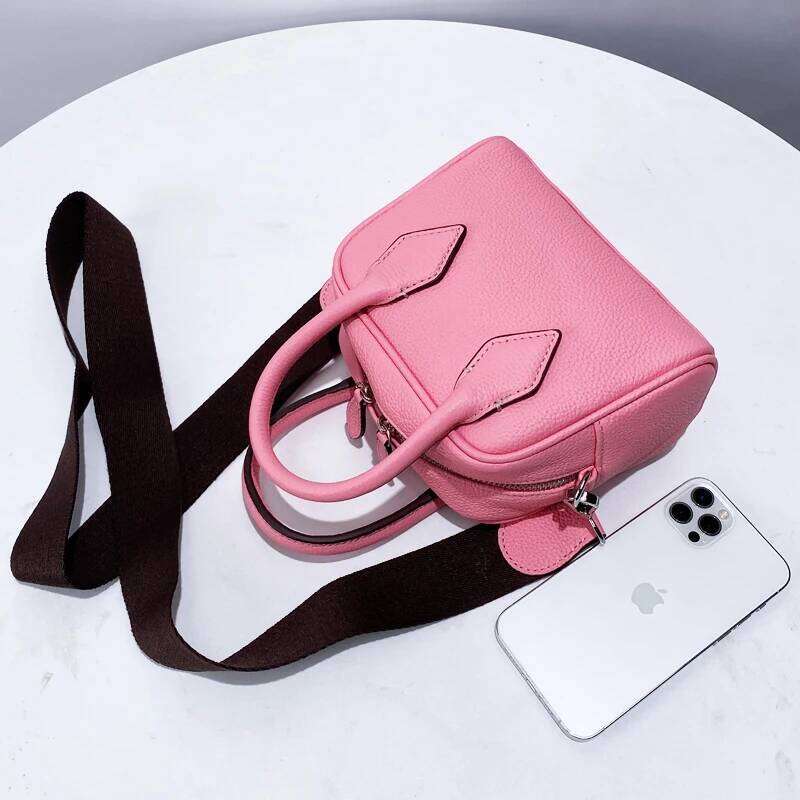 Women's Bags Designer Japan Style Genuine Leather Bag For Women Designer Handbag Purse New In First Layer Cowhide Top Handle Mini Shoulder