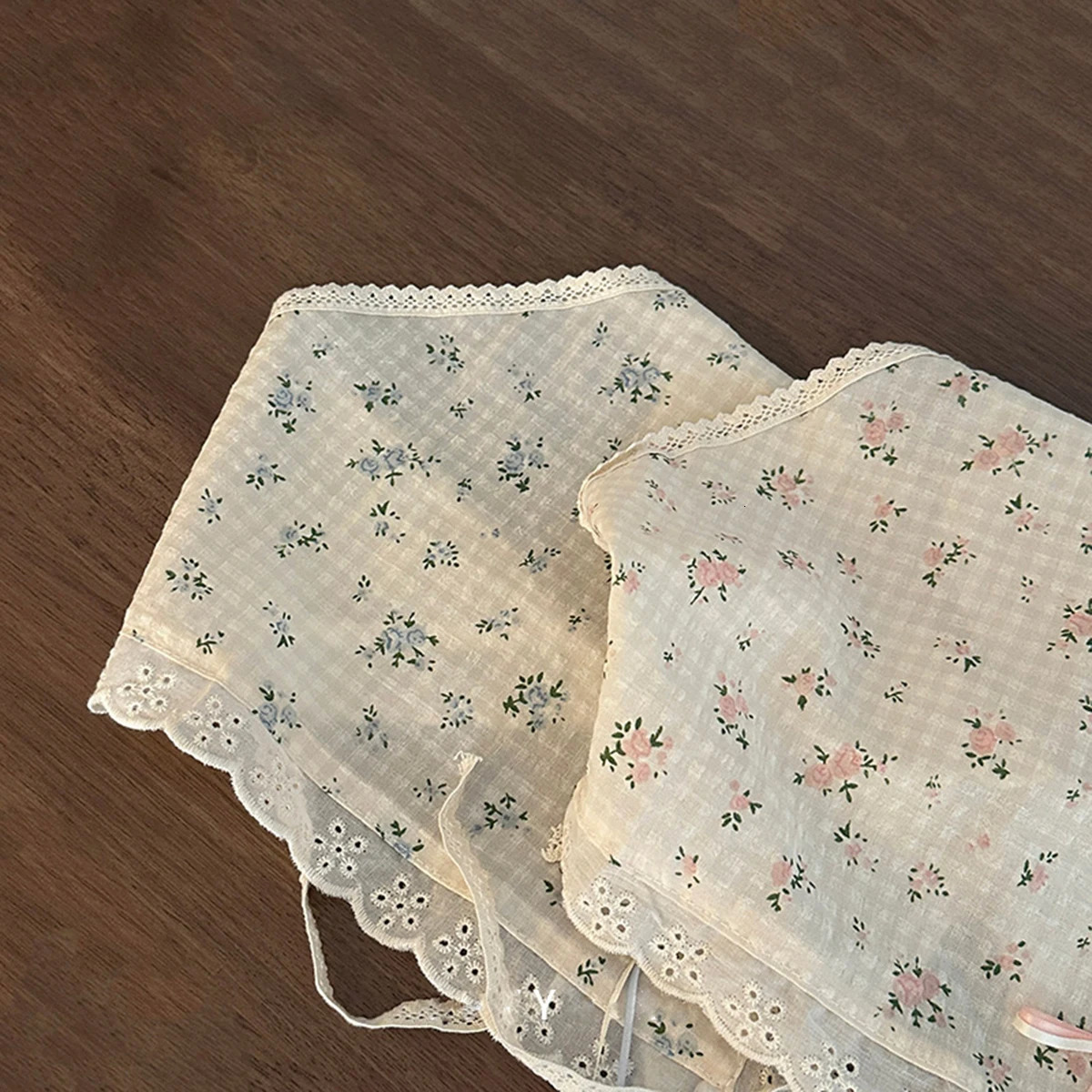 Summer Fresh Lace Hair Band Silk Scarf Hair Accessory Retro Country Style Headwear Bohemian Style Travel to the Seaside 250610