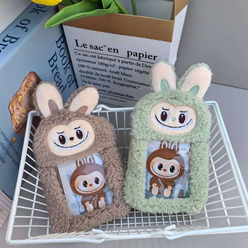 Hot Selling Labubu Cartoon Keychain Purses Kawaii The Monsters Photo Album Bags Wallet Bank Card Storage Bag Keyrings Accessories Gifts Designer Bags