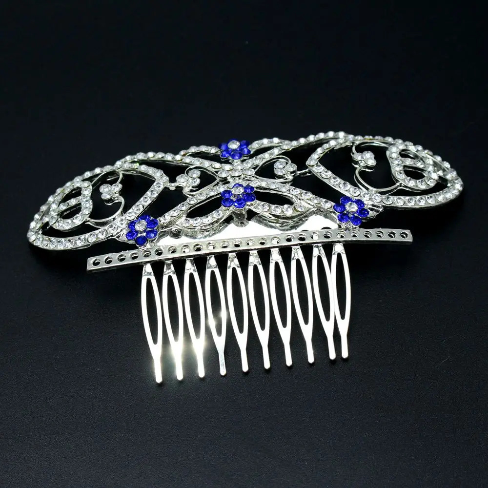 Movie The TwilightFilm TV Quality Breaking Dawn Bellas Hair Comb Bridal Crown Wedding Blue Crystals 250610