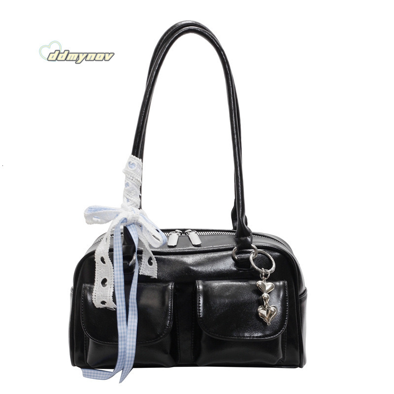 Niche Design Simple Underarm for Women Korean Style Fashionable Versatile Shoulder Bag Textured PU Soft Leather Commuter Handbag ddmynov ddmynov ddmyn