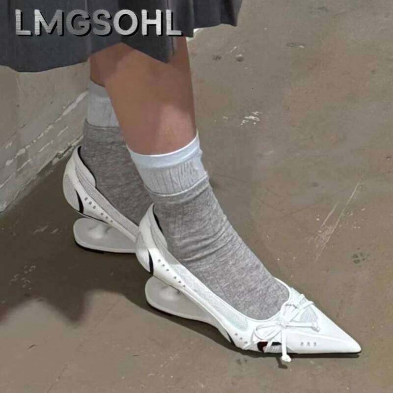 Bow Women Pointed Toe High Heels Shoes Sexy Summer Sandals 2025 New Designer Party Wedges Woman Pumps Zapatillas