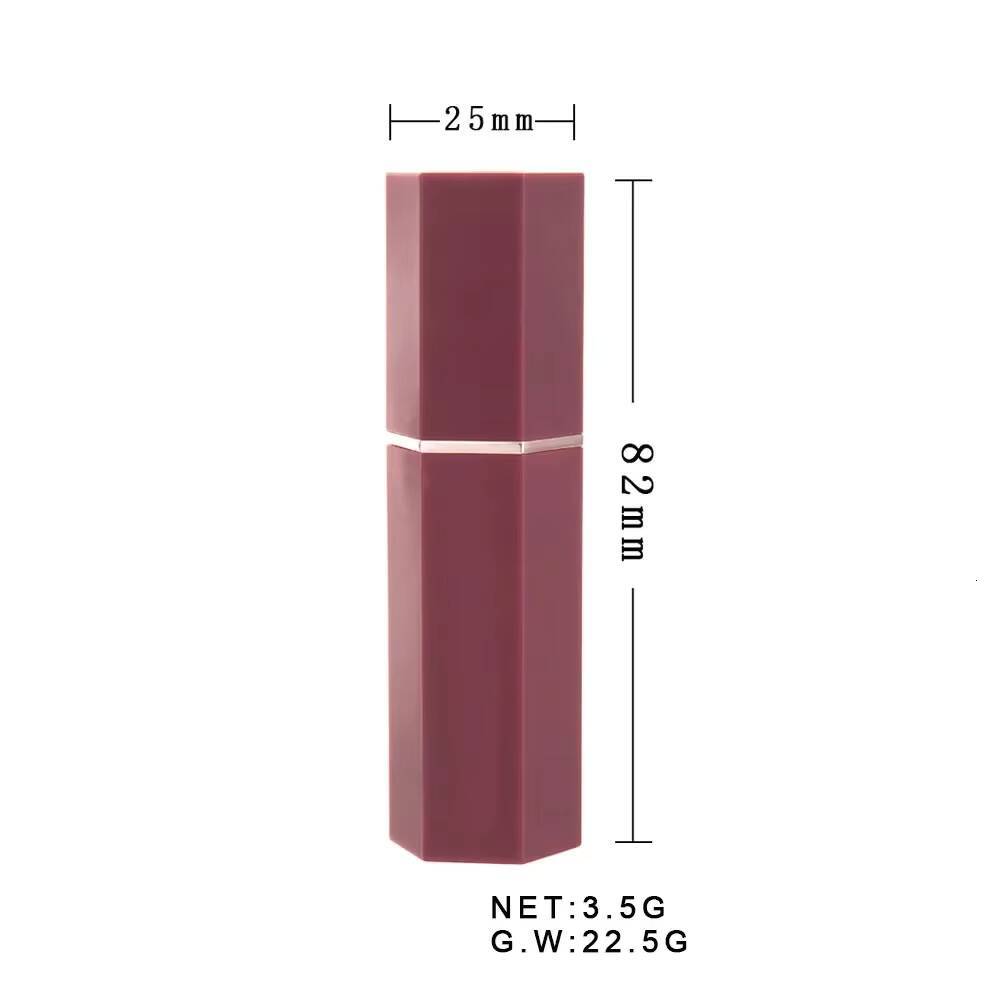 Nude Velvet Matte Lipsticks Waterproof Long Lasting Moisturize Not Fading Non Stick Lipstick Lip Gloss Women Makeup happy
