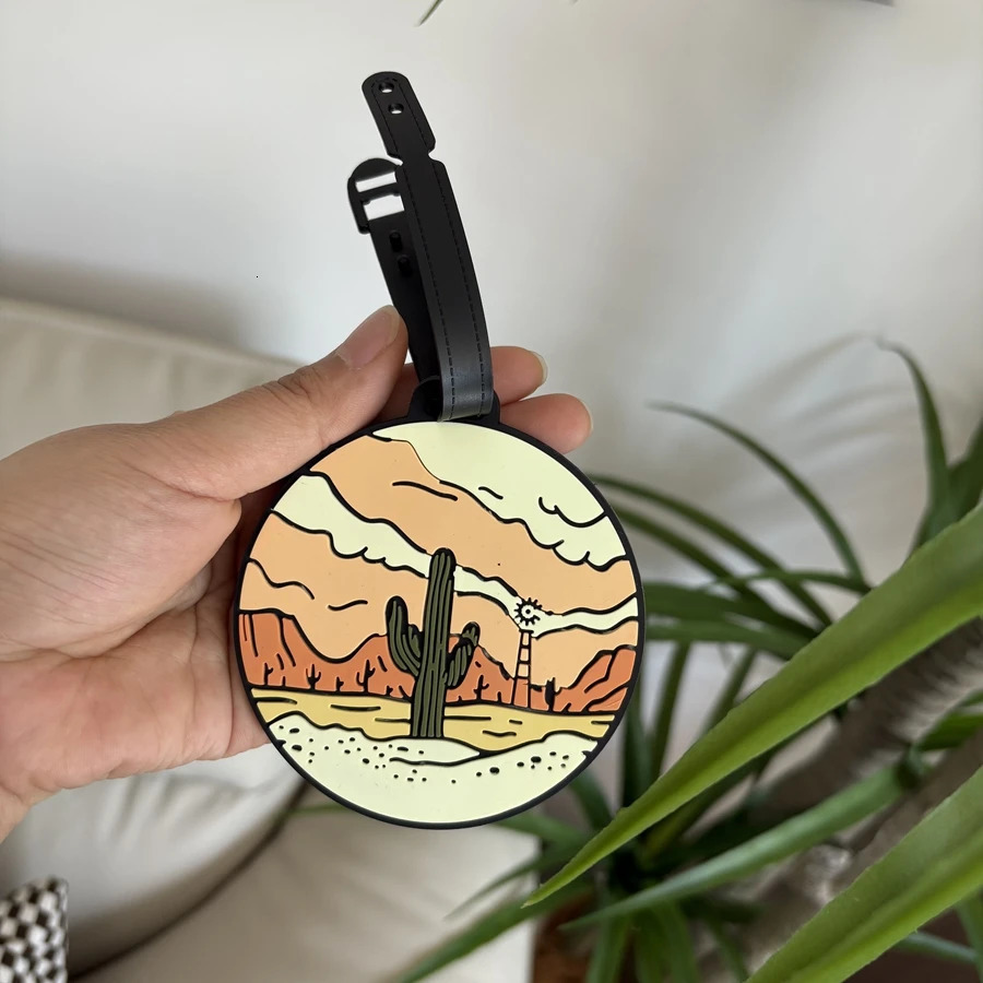 1236cs Starry Sky Landscape Luggage Tag Pendant Work Name Business Travel Airport Anti Loss ID 250615