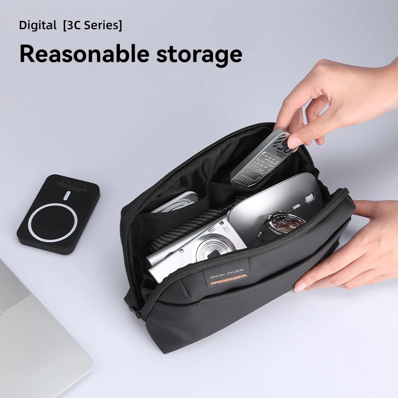 Tech Organizer Pouch Small Toiletry Bag Makeup Case for Travel Gadgets Bags Portable Digital 3C Storage Bag 250614
