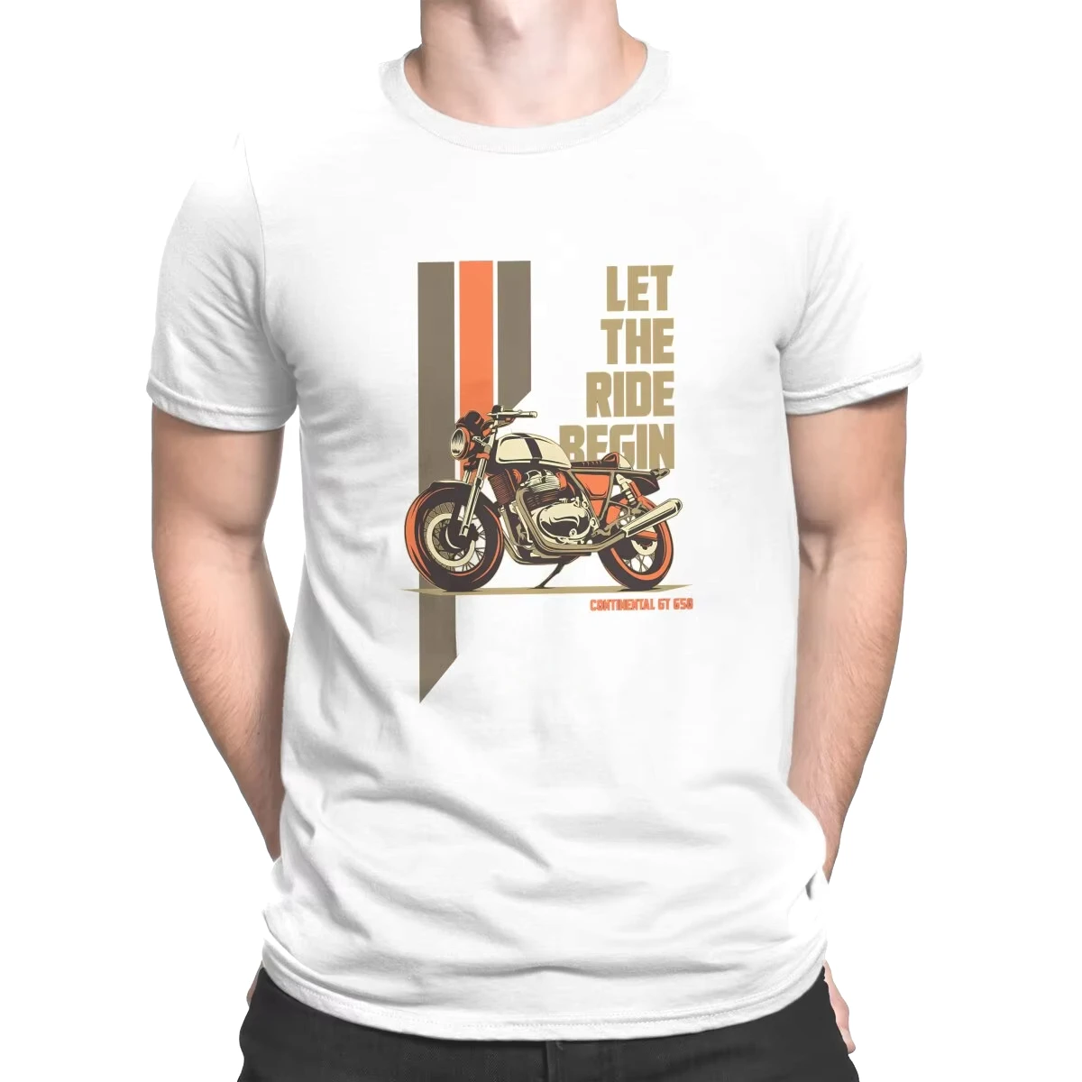 T Shirt Men Biker Made Like Print Casual Cotton Clothes Short Sleeve Tees Retro Nostalgic Tops
