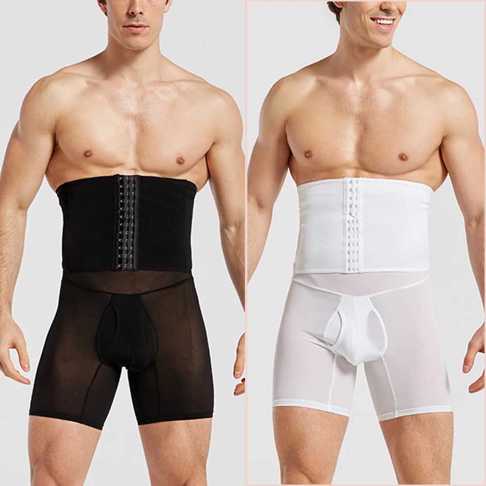 Men Body Shaper Pants Man Tummy Control Shapewear High Waist Trainer Panties Boy Slimmer Thigh Breathable Boxer Shorts Underwear W250616
