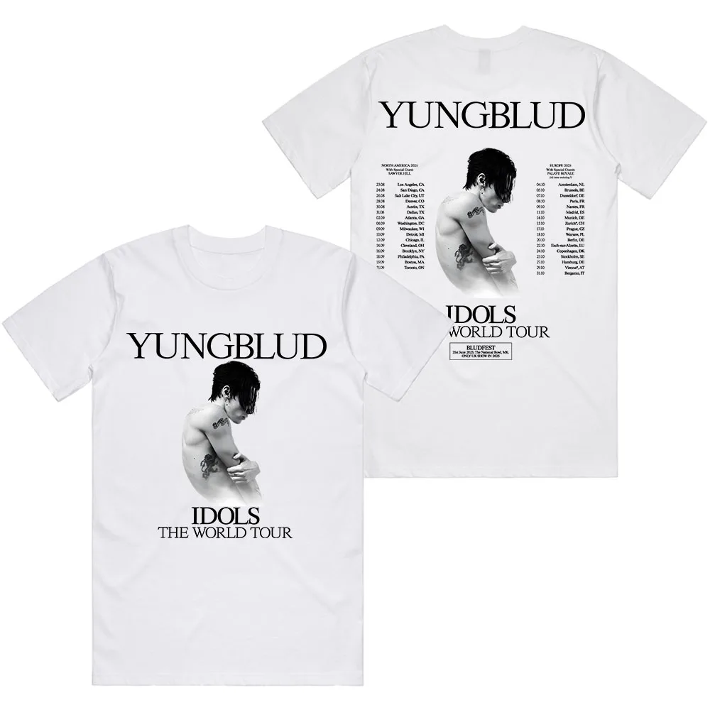 The World Tour 2025 T-shirt Cotton Short Sleeve Male Tshirts Casual Fashion Men Women T Shirt Unisex Streetwear