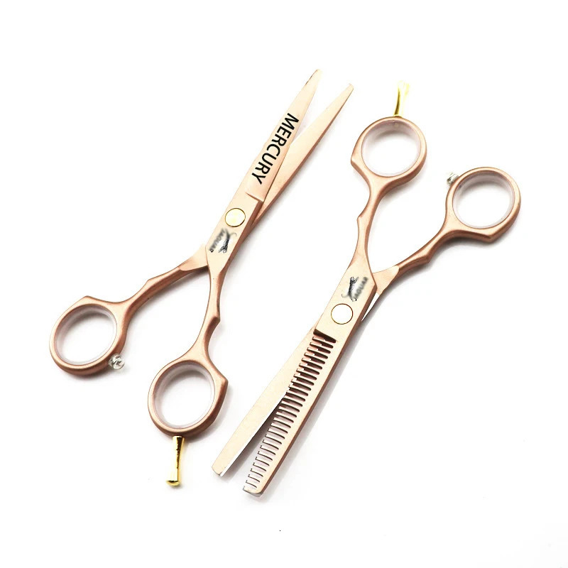5.5 6.0 Inch Hair Scissors Professional Barber Hairdressing Cutting Thinning Set Reversed Scissors Laser wire scissors 250611