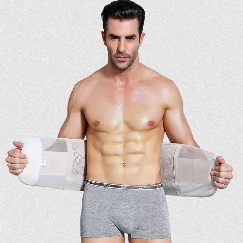 Men Firm Slimming Belts Waist Trainer Abdomen Fat Burning Modeling Tummy Strap Girdle Belly Body Shaper Corset Reducing Shapewear W250616