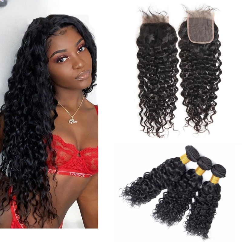 Loose Deep Wave Bundles Human Hair 3 Bundles Brazilian Remy Hair Extensions 100% Human Hair 30 Inch 100% Virgin Raw Hair Bundles Hair Weave Extension 