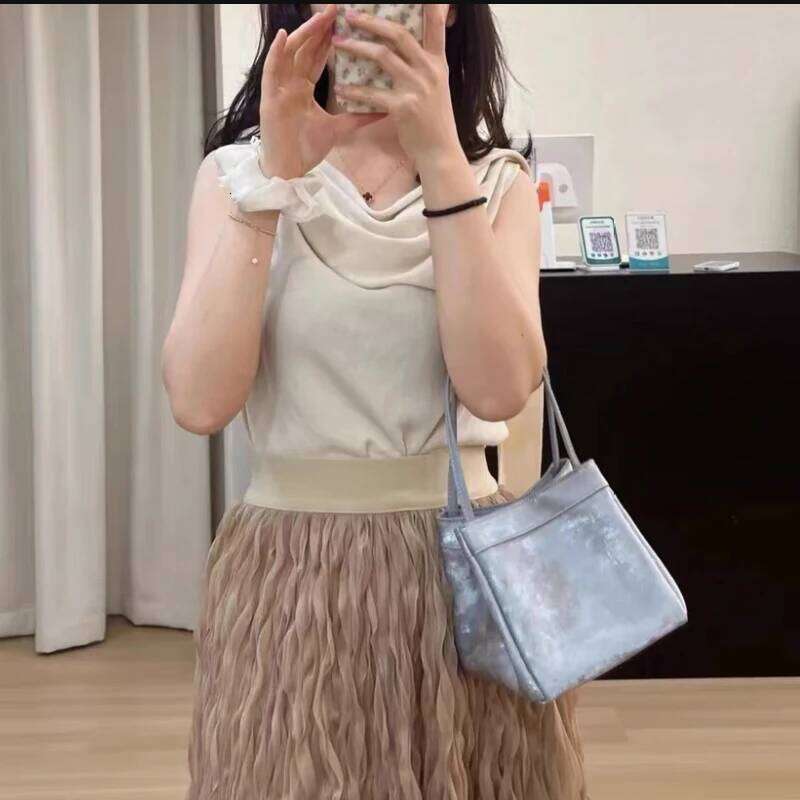 Women's Bags Designer Custom Name Initials Genuine Leather Mini Bucket Bags For Women Designer Handbag And Purses New In Underarm Shoulder