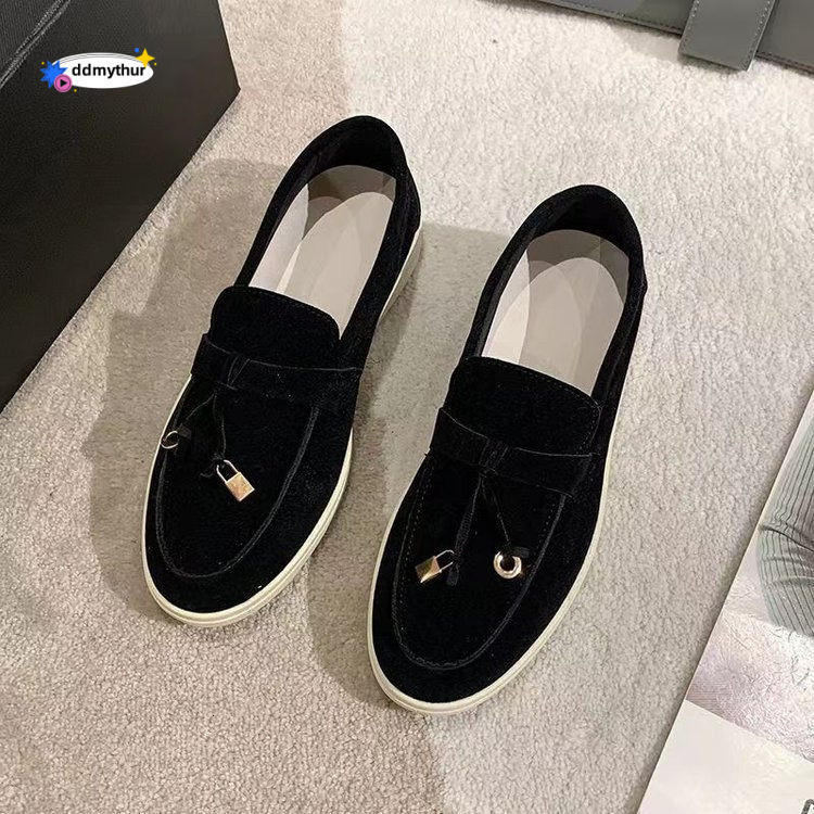 2024 New Women's Loafers Plus Size 43 High-end Fashionable Slip-on Shoes ddmythur