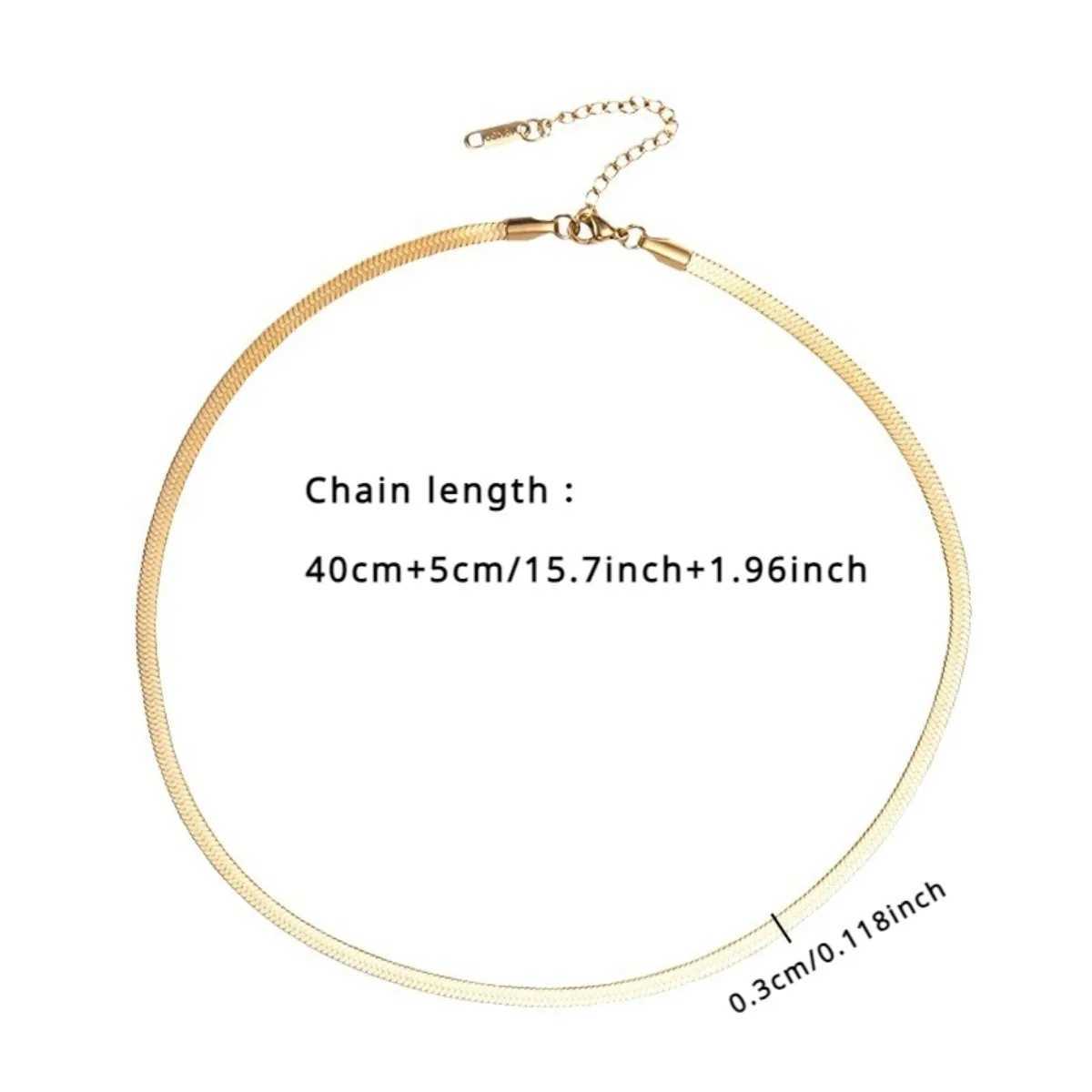 New Arrival Golden Stainless Steel Snake Bone Chain Necklace Hip Hop Chic Women Cool and Beautiful Versatile Chavicle Chain Fashion Jewelry V250616