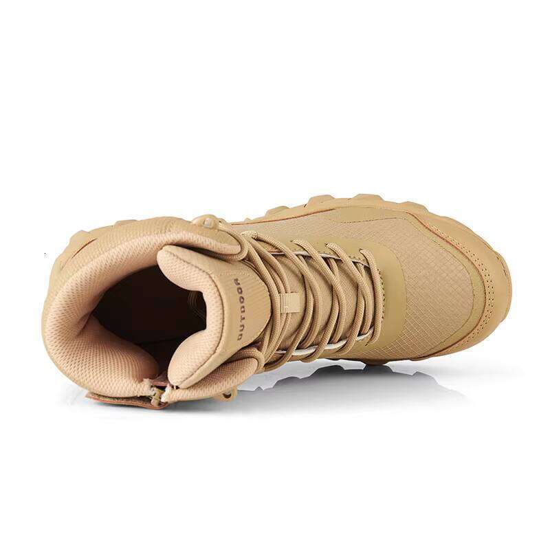 2024 New Men's Outdoor Shoes High Top Wear-resistant Tactical Training Hiking Boots