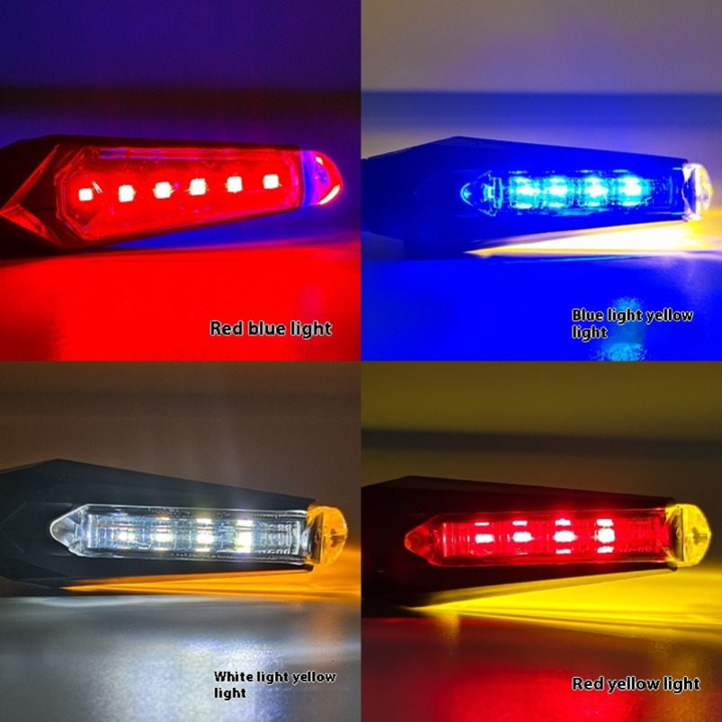 LED Double-sided constant-direction lamp 24-60V High Brightness Strong Motorcycle Modified Headlight Racing Indicator Signal Light turn signal 2 pcs