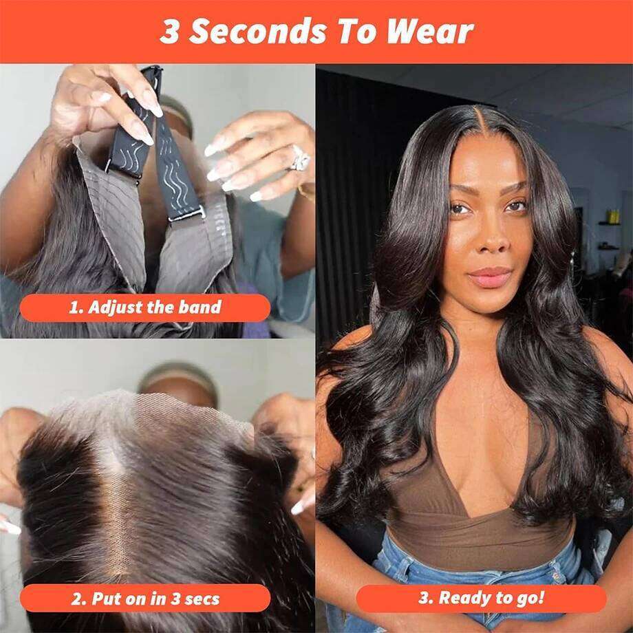 Glueless Body Wave 9x6 7x5 HD Closure Wig Indian Human Hair 4x6 5x5 Lace Front Wigs for Black Women Pre Plucked Ready to Go