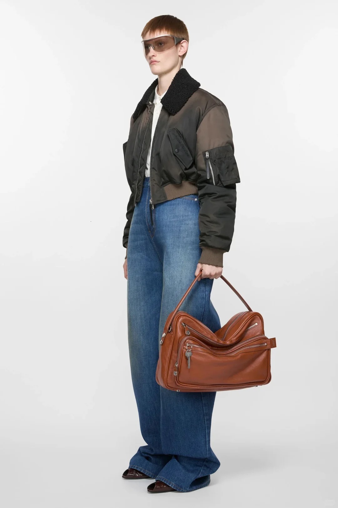 Designer Bag 2025 Summer New Item Niche Multi Zipper Motorcycle Bag Women's Handbag Retro Fashion Casual Single Shoulder Crossbody Bag Light Luxury Women's Bag 8315