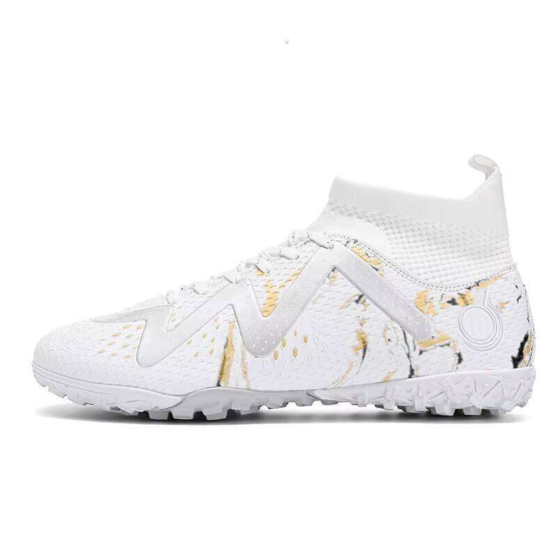 Outdoor Football Sneakers Boy's High Ankle Men's Cleats Training Sport Soccer Shoes