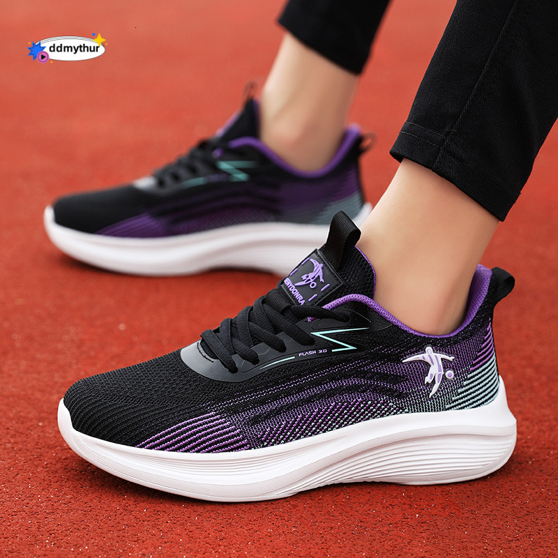 Jonidan Women's Running Summer Breathable Single Sports Lightweight Soft Sole Student Casual Mesh Shoes ddmythur