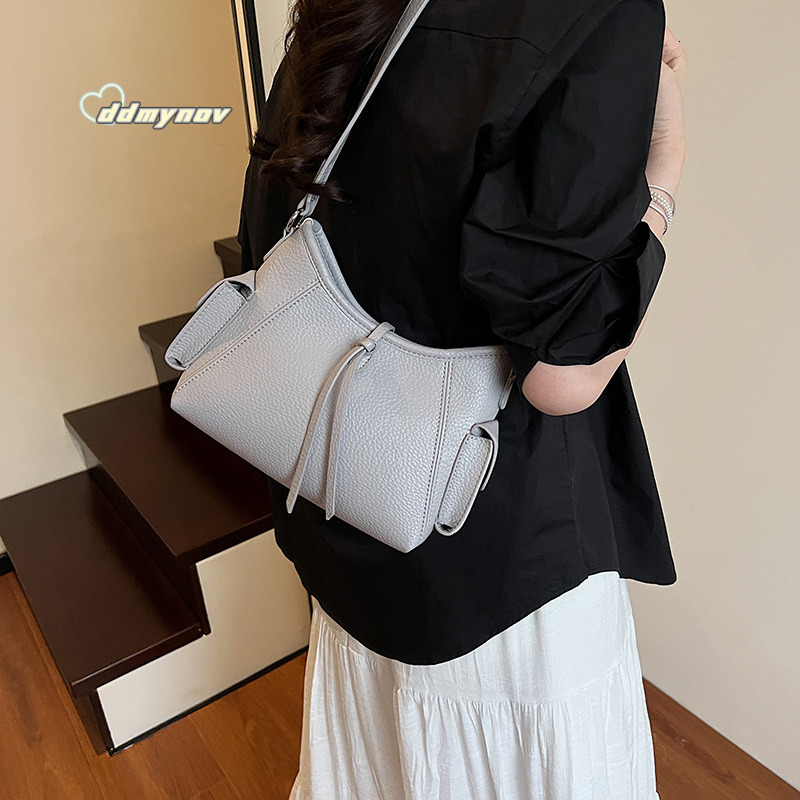 Minimalist Lychee Texture Underarm for Women 2025 Summer New Versatile Commuter High-end Single Shoulder Crossbody Bag ddmynov ddmynov