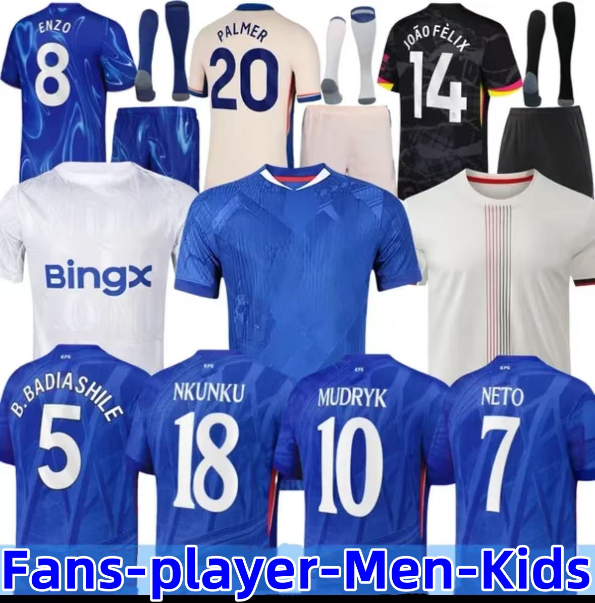 chelseas fc jersey 25 26 CAICEDO Nkunku PALMER soccer jerseys Disasi 2025 2026 Enzo Mudryk JAMES STERLING Cucurella football shirt men and kids Ugochukwu N.JACKSON