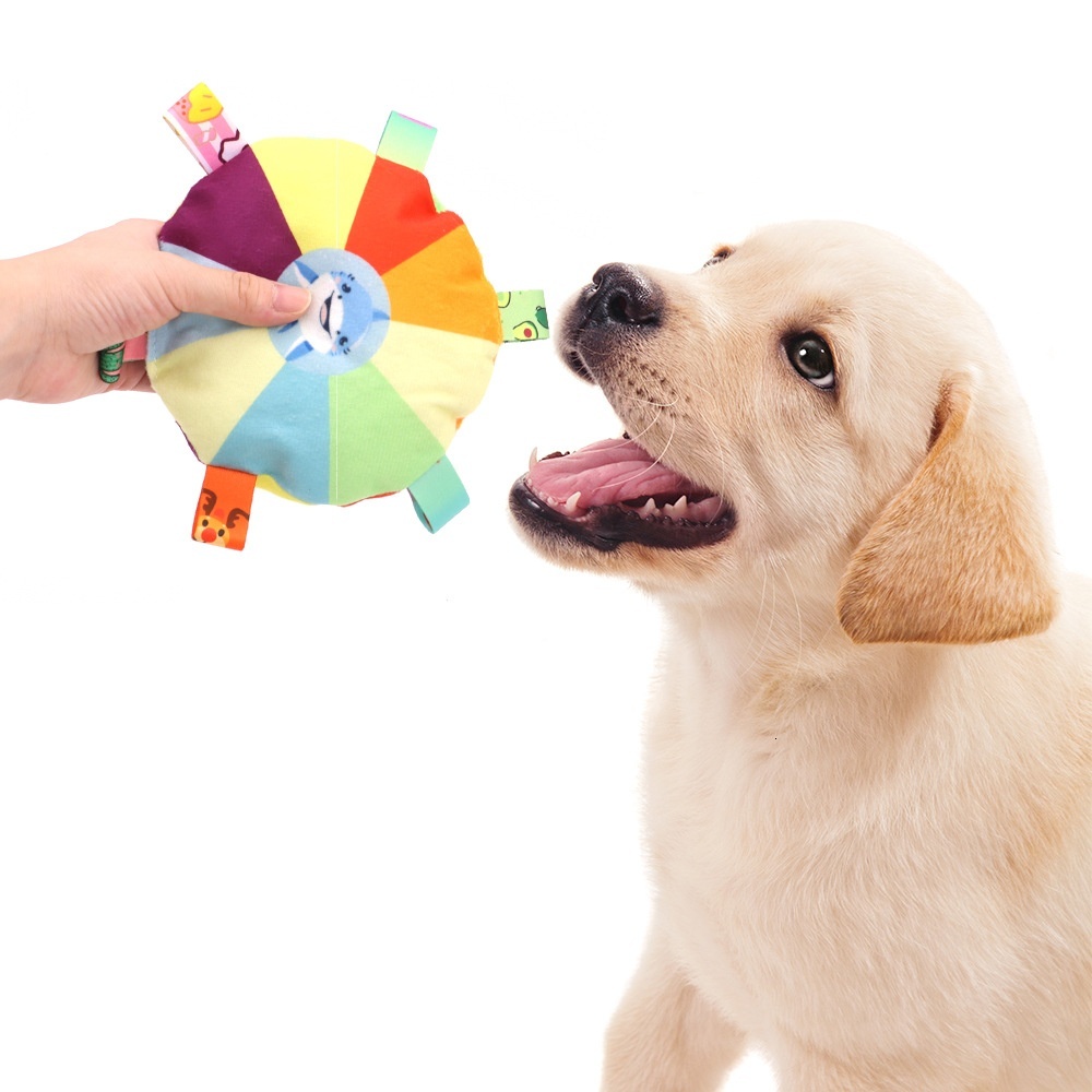 Pet Durable Sound Plush Toy Self-Entertainment Teeth Grinding Chew-Resistant Bell Dog Supplies