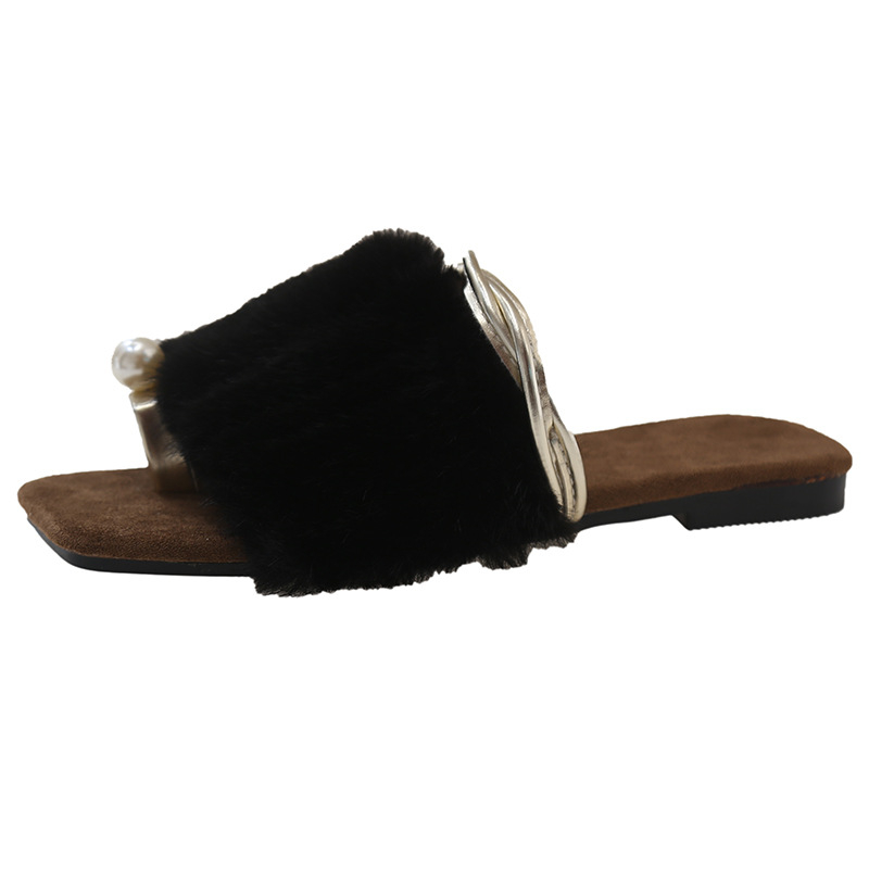 hot free shipping designer slippers for woman Indoor outdoor scuffs keep warm Plush sandals