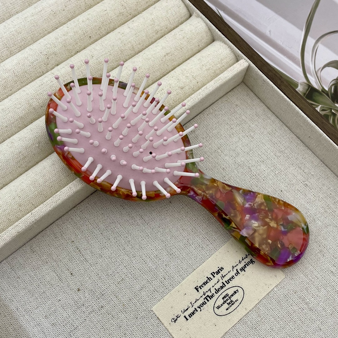 Cute Hair Comb Scalp Massage Air Cushion Hairdressing Hair Brush Acetate Portable Hair Styling Tools Hair Brushes
