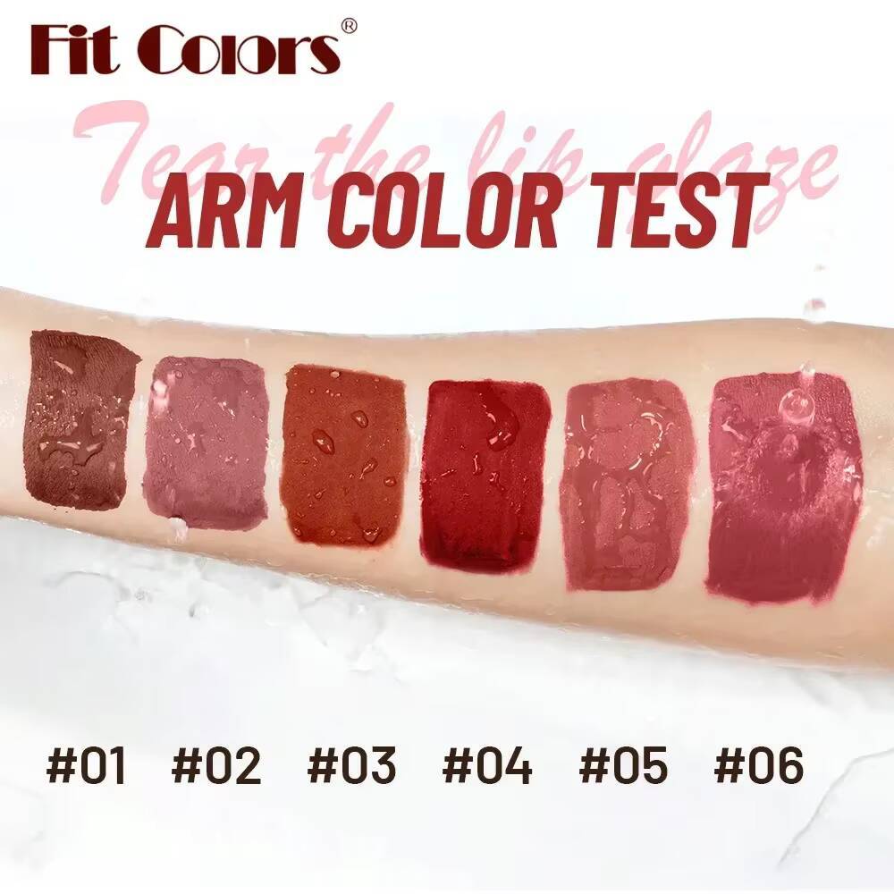 Earth Brown Matte Lipstick Waterproof Velvet Liquid Gloss Bohemian Pattern Quick Dry Not Easy Fade High Pigment Lip Stain happy