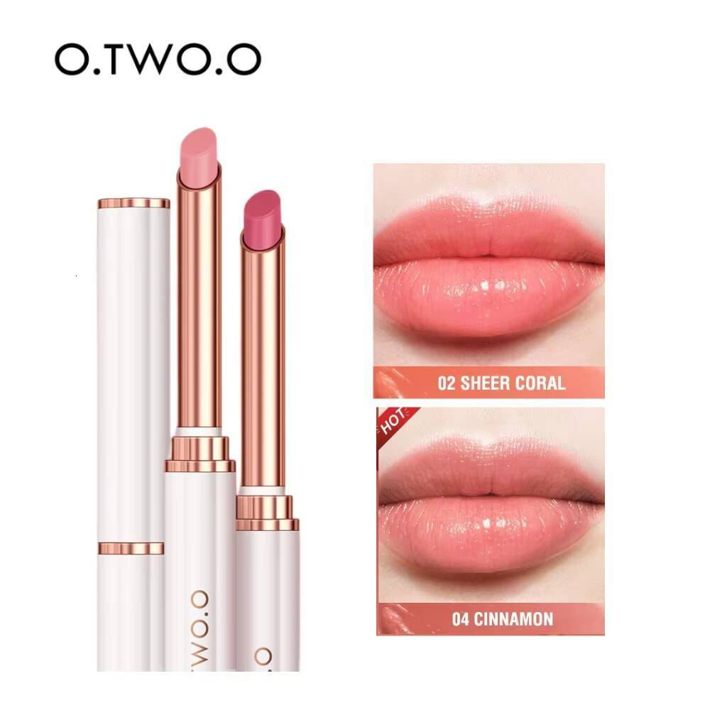 O.TWO.O Moisturizing Balm Color Changing Batom Natural Beeswax Lipstick Nutritious Lip Care For Daily happy