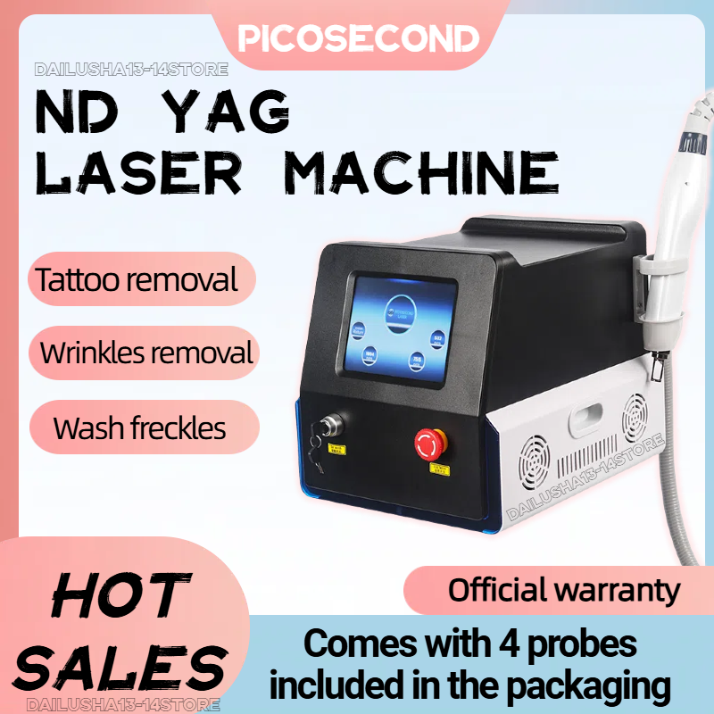 HOT Pico Second Q Switched 532nm 755nm 1064nm 1320nm Nd Yag Laser Tattoo Removal Machine Pico Laser Beauty Equipment