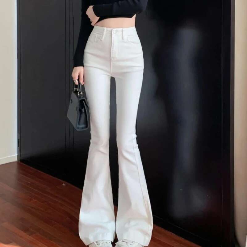 Womens Jeans Wide Leg High Waist Female Cowboy Pants Vintage Baggy Trend 2025 2000s Y2k Streetwear South Korea 90s Emo Trousers